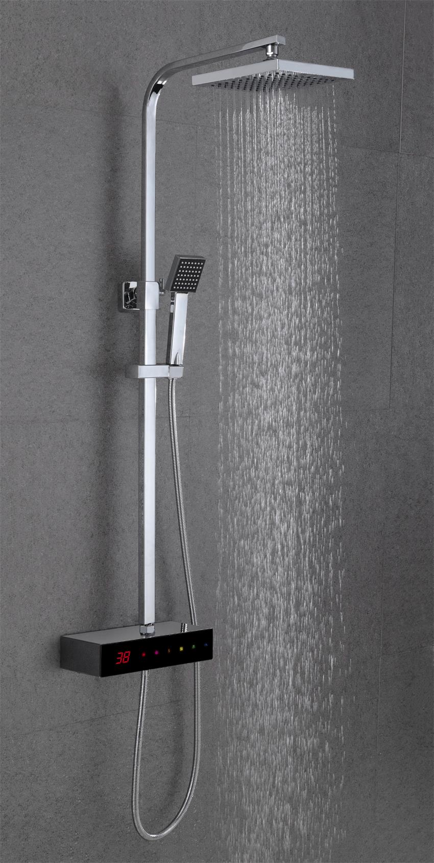 Full-touch screen digital thermostatic shower faucet XS-M9205