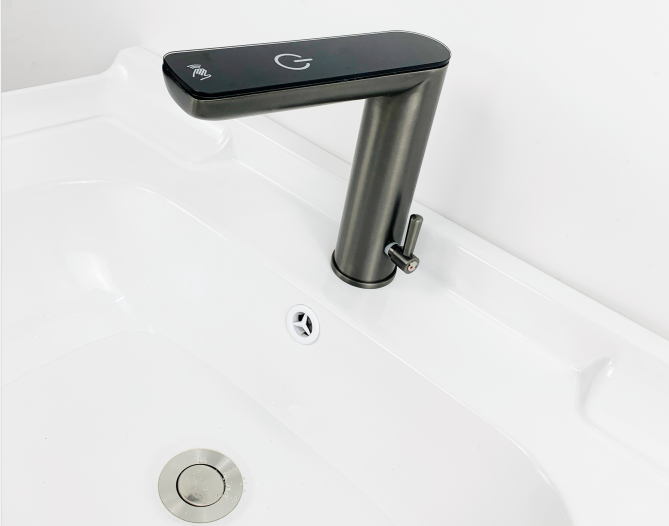 New energy energy-saving sensing/touch dual control temperature control digital display sensing faucet  SZQ-1887B